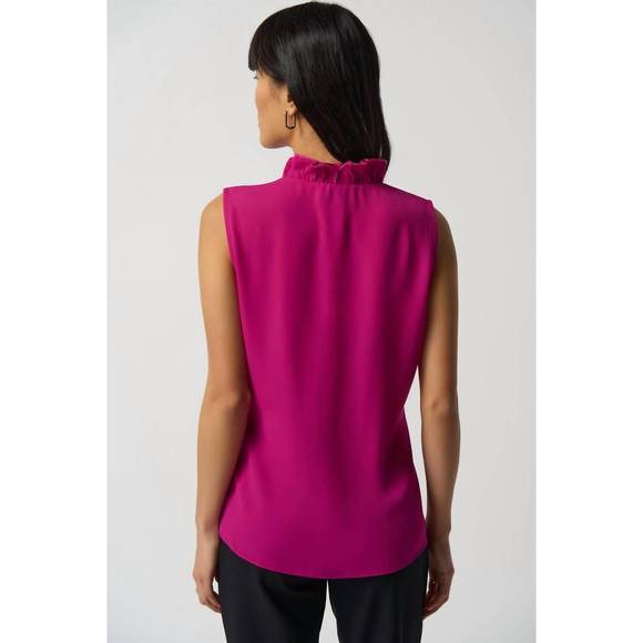NEW JOSEPH RIBKOFF georgette top with ruffles in opulence - Picture 2 of 5